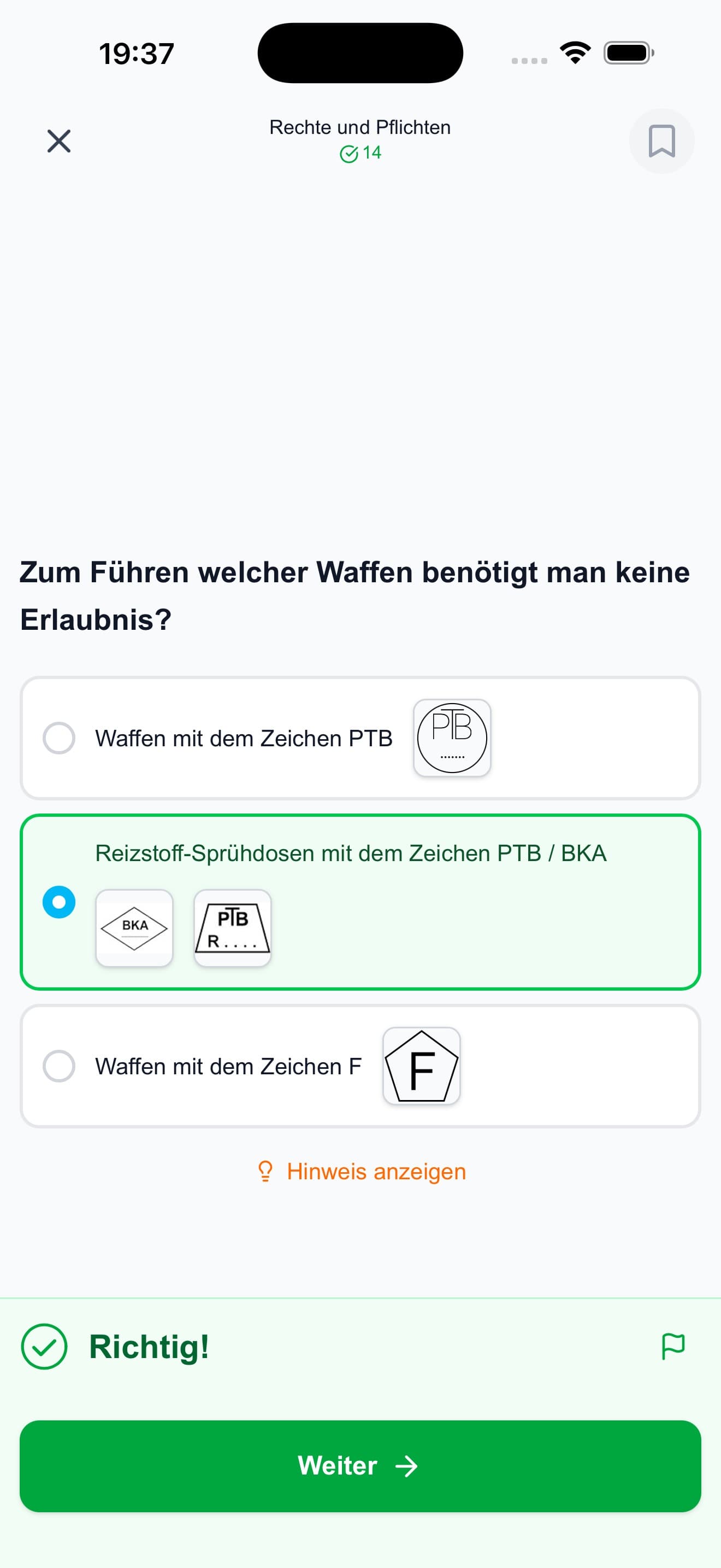 GUNCERT App – Üben mit Sofort-Feedback